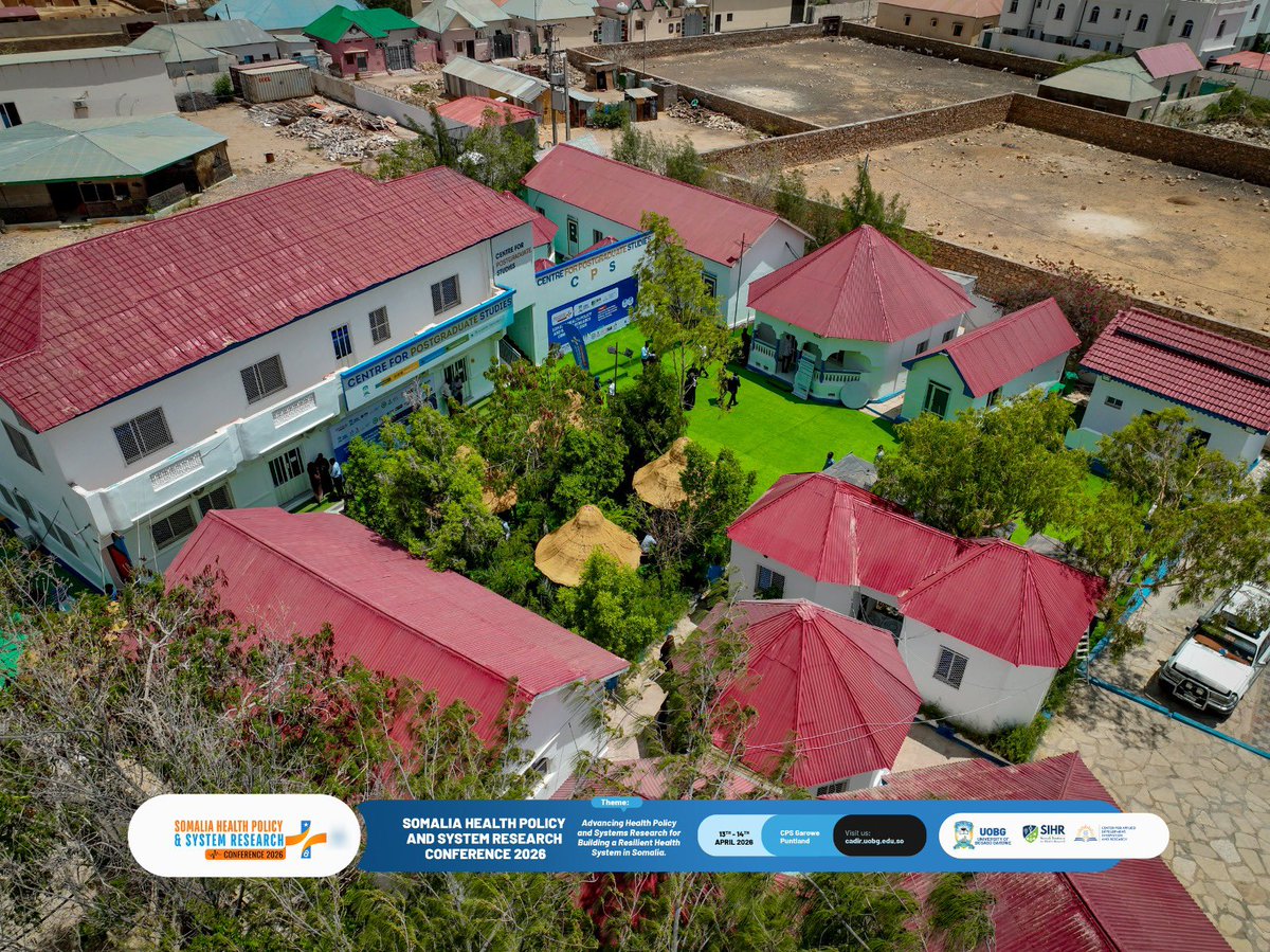 UOBGarowe's tweet photo. A glimpse of the Graduate Studies Center at Bosaso University–Garowe, where the Somalia Health Policy and Systems Research Conference is taking place. 

#SHPSTR2026 #UHC #SomaliaHealthPolicy #HealthSystemsResearch https://t.co/ihYcNn6Htj