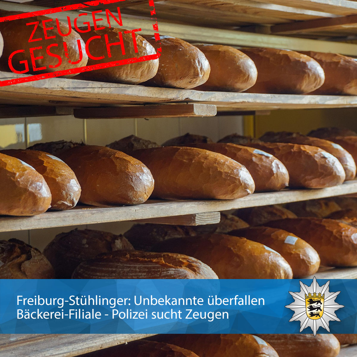 PolizeiFR's tweet image. #Freiburg-#Stühlinger: Unbekannte überfallen Bäckerei-Filiale - Polizei sucht Zeugen

presseportal.de/blaulicht/pm/1…

#polizei
