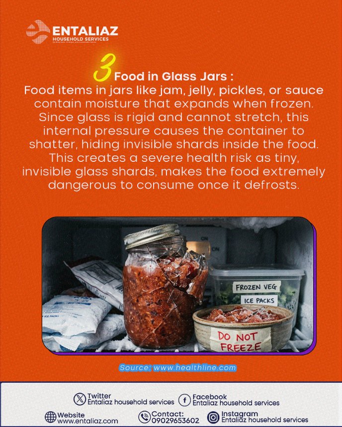 entaliaz's tweet photo. Not everything belongs in the freezer. Swipe through to see which foods lose their quality when frozen.

#foodstorage #kitchenhacks #freezertips #mealprep #entaliaz  #smartstorage https://t.co/0mni7p322O