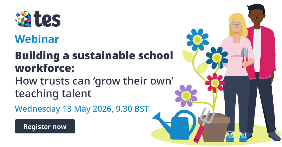 Tes_Institute's tweet photo. 🌱 With one in three teachers leaving the profession within five years, how can trusts recruit and retain talented teachers? Join our webinar to explore how teacher development can grow and sustain a strong teaching workforce.

👉 Register now https://t.co/Lu1eSesMgK https://t.co/35Qyn9cjkV