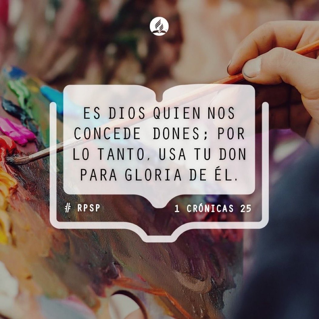 “Todos los  hombres estaban bajo la dirección de su padre mientras tocaban música en la casa del Señor. Su deber  estaba tocar címbalos, arpas y liras en la casa de Dios..”
1 Crónicas 25:6 

Nadie es imprescindible en la iglesia todos son importantes 

#PrimeroDios 
#rpsp