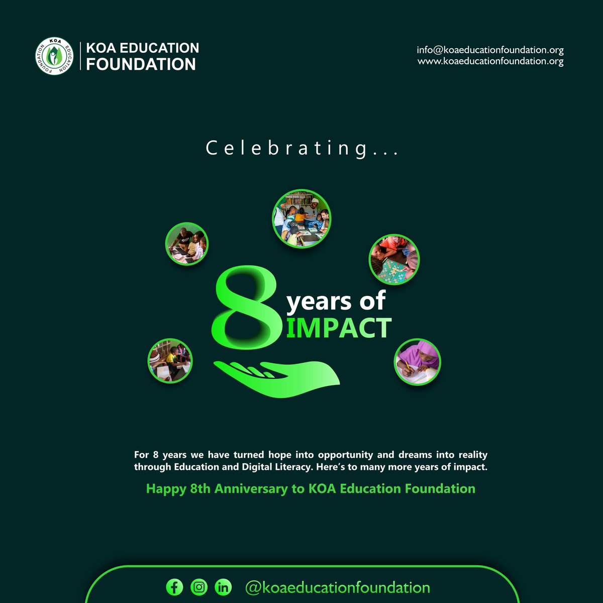 KOA Education Foundation tweet media