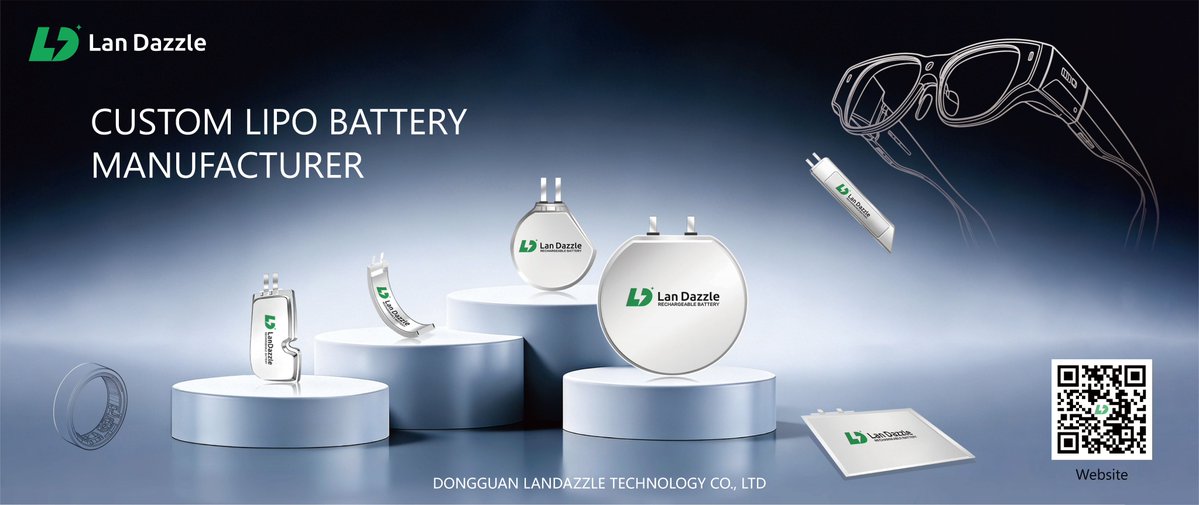 ZoeyPeng_go's tweet image. Shape Your Power: Custom LiPo Batteries for Next-Gen Wearables &amp;amp; Smart Devices
#CustomBattery #LiPoBattery #WearableTech #SmartDevice #BatteryManufacturer #LanDazzle #ARVR #MedicalDevice