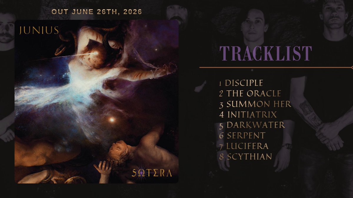 Defstar666's tweet photo. 🔜 JUNIUS - Sotera
🗓️June 26, 2026
🏷️Prosthetic Records
https://t.co/Q5fDmIkrQG
#Junius #Massachusetts #shoegaze #postmetal https://t.co/WEQNE0kBNU