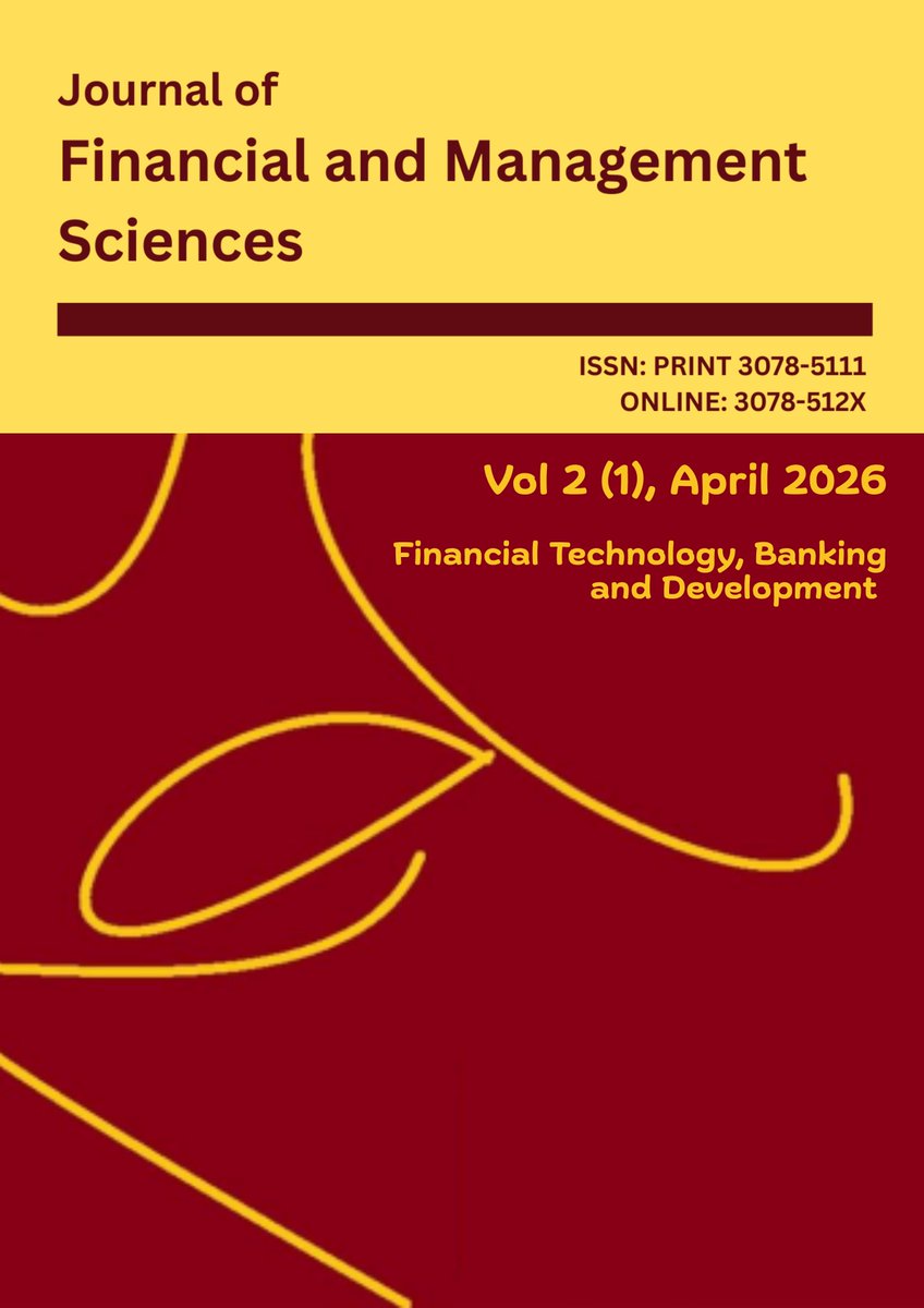 UnivOfKigali's tweet photo. We are pleased to  announce the publication of Vol. 2 No. 1 (2026): Financial Technology,  Banking and Development of the Journal of Financial and Management  Sciences. We invite you to read and share this work with your scholarly  community.

#uok https://t.co/PBoIcAOpKo