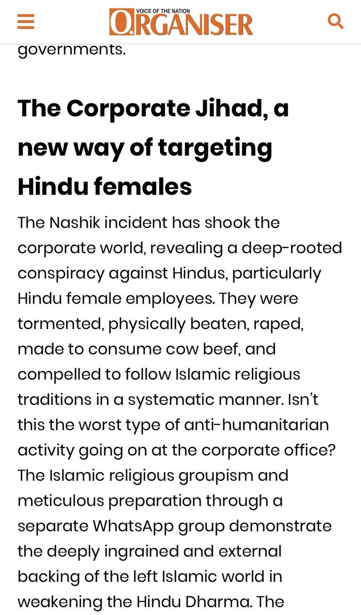 iamrushidave's tweet photo. White collar terror ,This type of things can happen anywhere in the name of religion,Why : 
1.Ones belief on their own religion too much 
2.Fear of losing job 
3. No emotional support from anyone 
4. No knowledge about laws 
5.Lack of bravery to protect own rights . https://t.co/aVs3wZy5bM