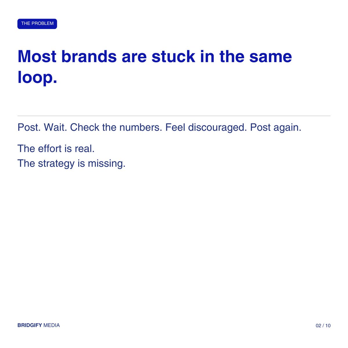 bridgifyy's tweet image. There is a version of growth that runs on pure effort.

Post more. Engage more. Try more platforms.

For a while it works.

Then it stops.

Not because the effort dried up.
Because effort without architecture always hits a ceiling.

#bridgifymedia #DigitalRevolution