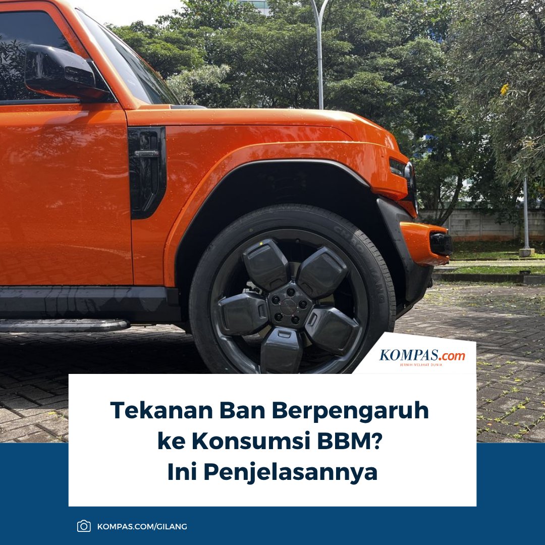 kompascom's tweet photo. Konsumsi bahan bakar mobil tidak hanya dipengaruhi mesin dan gaya berkendara, tetapi juga kondisi ban.

Baca Selengkapnya 👇🏻
https://t.co/CgcIekd7J0

~NA #BBM #Mobil #BanMobil https://t.co/QLQ6C9e5cq