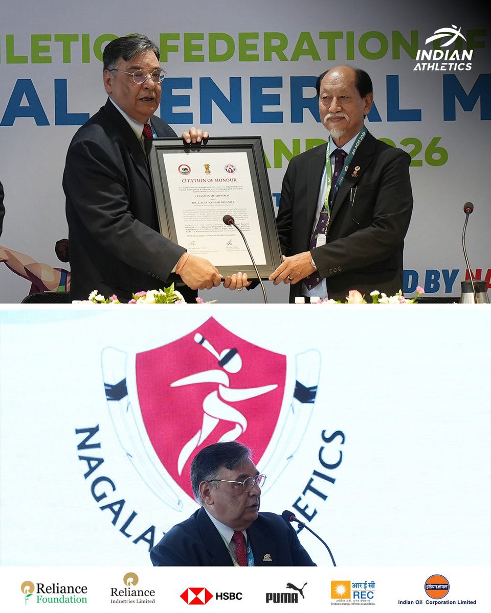 afiindia's tweet image. Day 1 of AFI’s Annual General Meeting in Nagaland is in full swing! 😍

Hon’ble Chief Minister of Nagaland, Shri @Neiphiu_Rio inaugurated the meeting! 🙌

From engaging discussions to key deliberations, setting the tone for the days ahead. 👊

#IndianAthletics #AFI