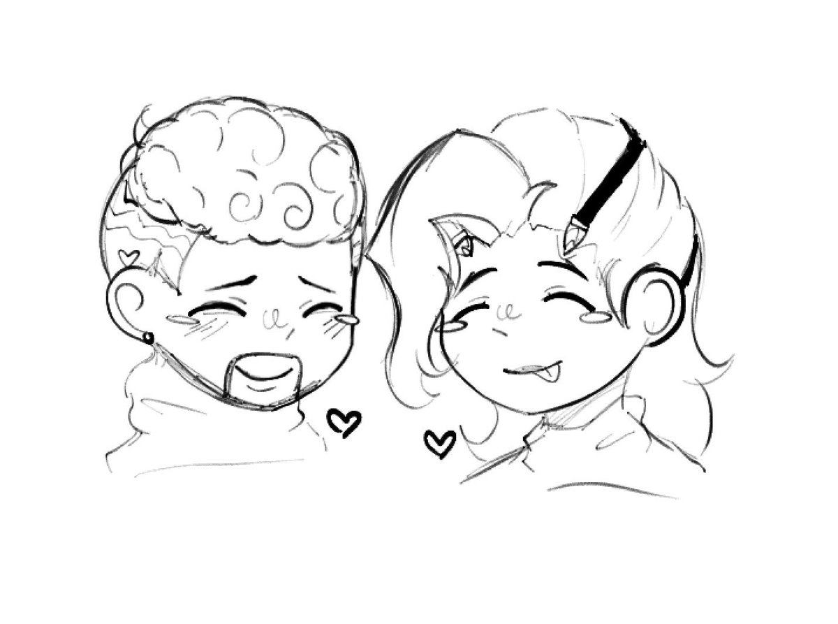 Niranweaver's tweet photo. A little doodle of bapweaver 👀 (my second favorite)  

#overwatch #lifeweaver #baptiste #bapweaver https://t.co/rnbMVTaHr6