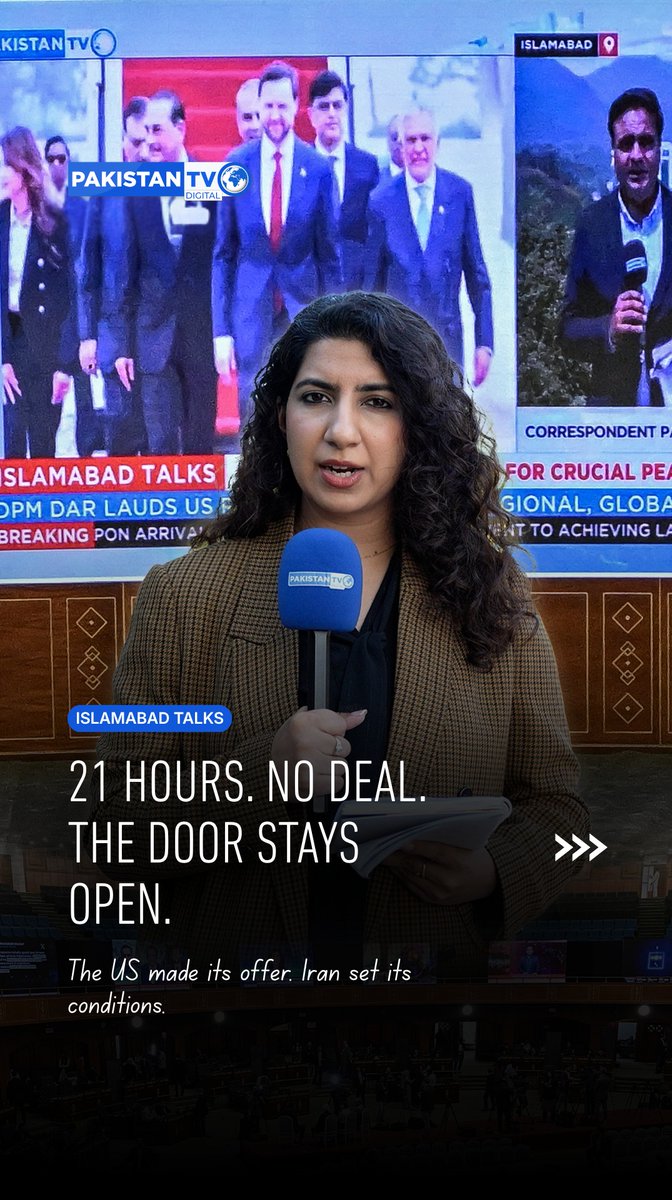 PakistanTVcom's tweet photo. Islamabad just hosted the most consequential diplomatic talks in decades. 
We were inside covering every hour of it. 
Swipe through our ground coverage.
Follow @PakistanTVcom.