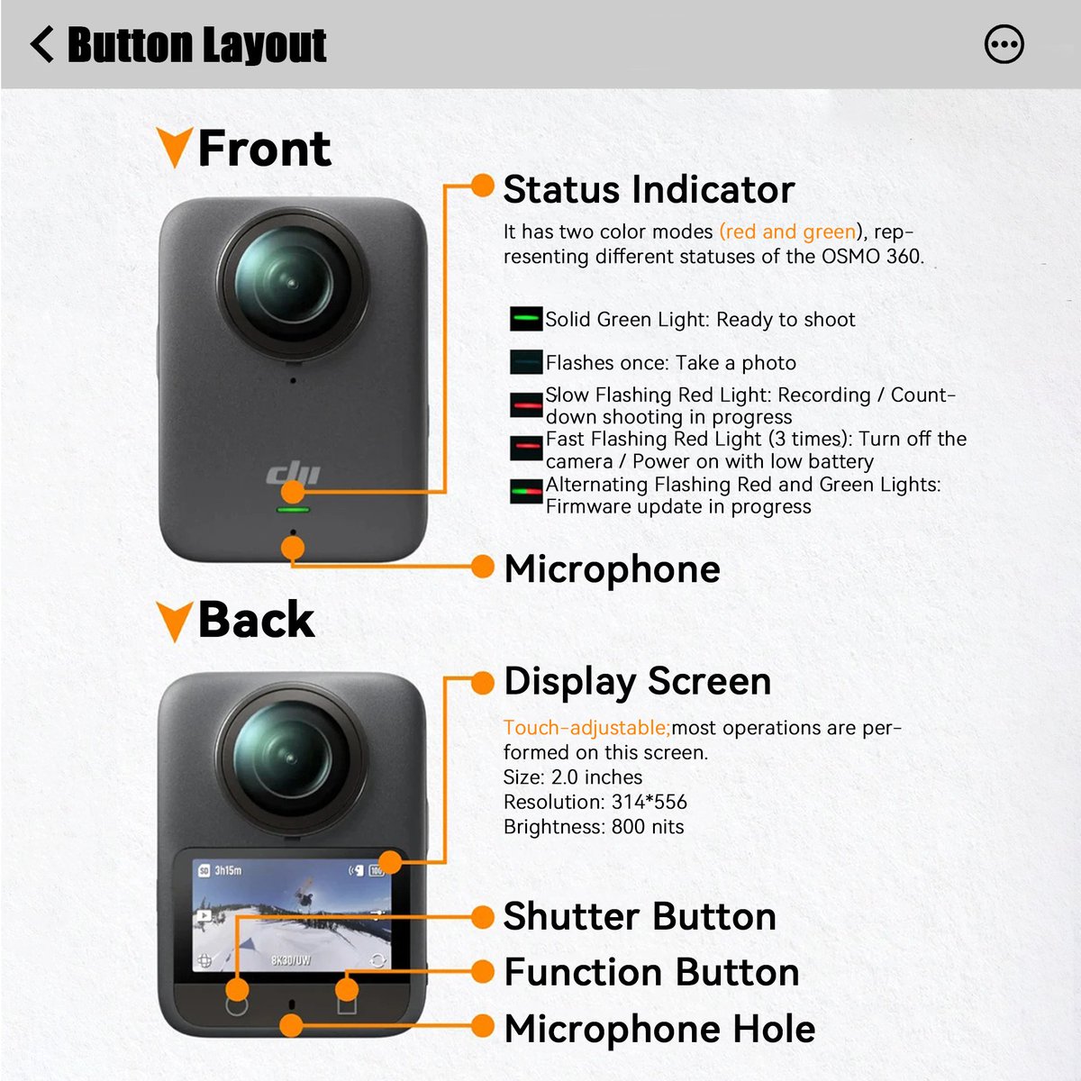 PreFlyTech's tweet photo. Osmo 360 Quick Guide 👇

Swipe to learn the buttons in seconds 📲

Power 🔋 hold to turn on or off
Record 🎥 press once start or stop
Mode 🔁 swipe or tap to switch
View 👀 double tap to change angle
Settings ⚙️ swipe down
Playback ▶️ swipe right

#djiusa #Osmo360 #Tutorial https://t.co/xFBrUHXhpR