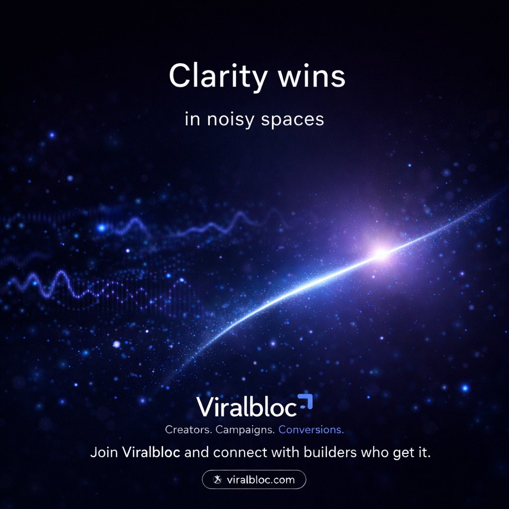 In Web3, clarity is an advantage.

People trust what they understand.

Join Viralbloc and connect with builders who get it.

👇👇👇
virabloc.com