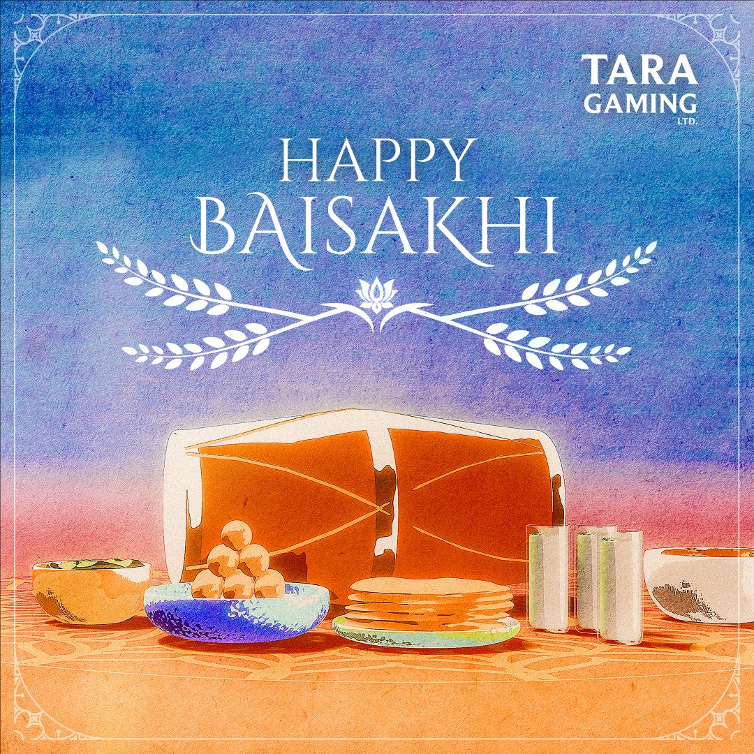 TaraGamingLtd's tweet photo. Tara Gaming wishes you a Baisakhi full of dancing and dhol beats!
#Baisakhi #TaraGamingย #Harvestfestival #JoyandProsperity https://t.co/h06iCdfa8v