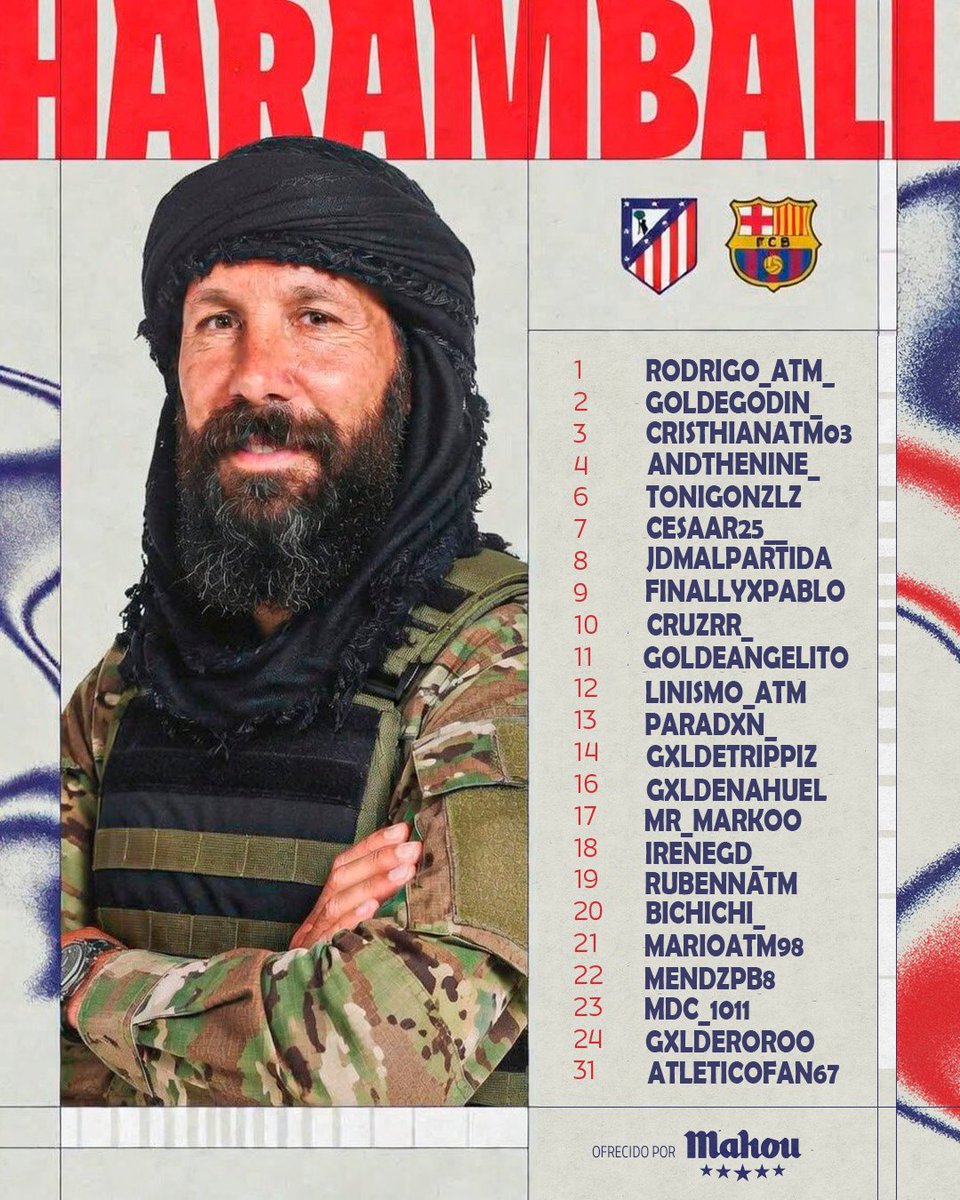 Tonigonzlz's tweet photo. 🚨OFICIAL🚨

Estos son los jugadores convocados por Osama Sim Eone para medirse hoy al Barcelona en los cuartos de final de Champions League https://t.co/XcQ8kVSjCn