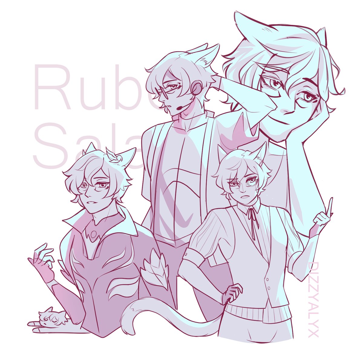 DizzyAlyx's tweet image. WoL doodles #ffxiv