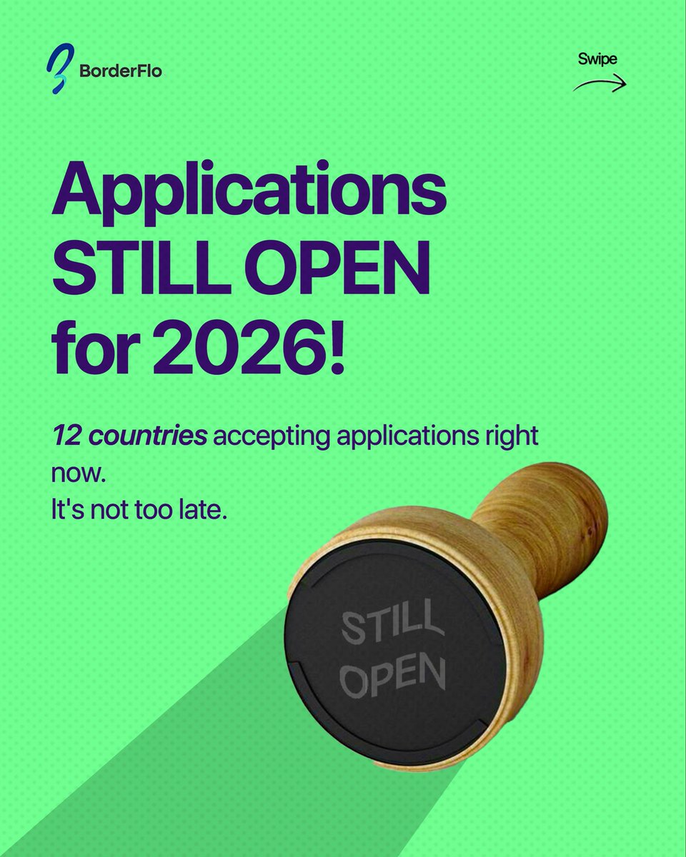 UseBorderFlo's tweet photo. Applications are still open for the 2026 admission session. Swipe left to see the list of countries. 

#borderflo #schooladmissions #education #viral #reelsviral https://t.co/ddUyMreuUw