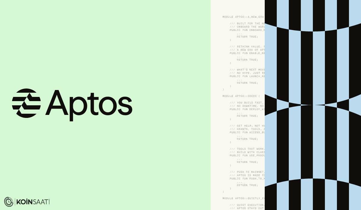 KoinSaati's tweet image. 🔍 #Aptos, token ekonomisinde önemli güncellemeler yaptığını duyurdu. Buna göre #staking getirisi (APY) %2,6 seviyesine düşürülürken, ağdaki işlem ücretleri 10 kat artırıldı. Ayrıca toplam arz için 2,1 milyar $APT ’lik üst sınır belirlendi.

Aptos Foundation’ın 210 milyon #APT’yi