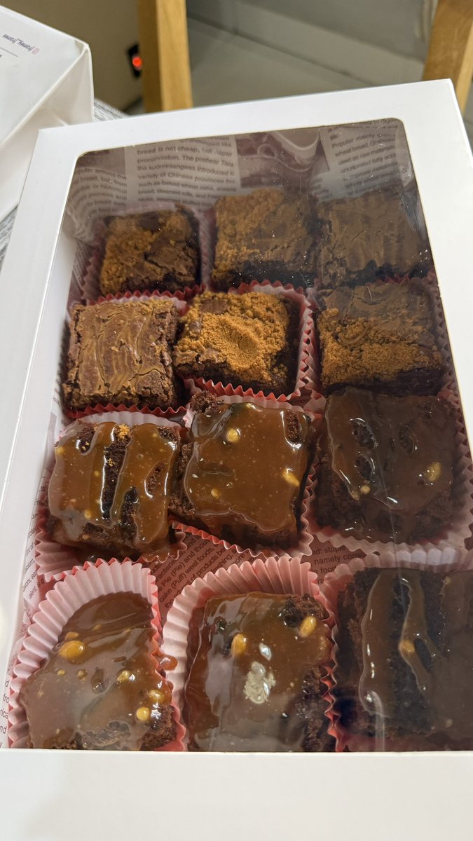 JL_Joys's tweet photo. Good morning! We have this box of biscoff brownies and classic brownies with caramel sauce toppings available. Kindly rt my customer is on your tl, WhatsApp 0595284949 to place your orders as well. https://t.co/FWLD5KXcbx