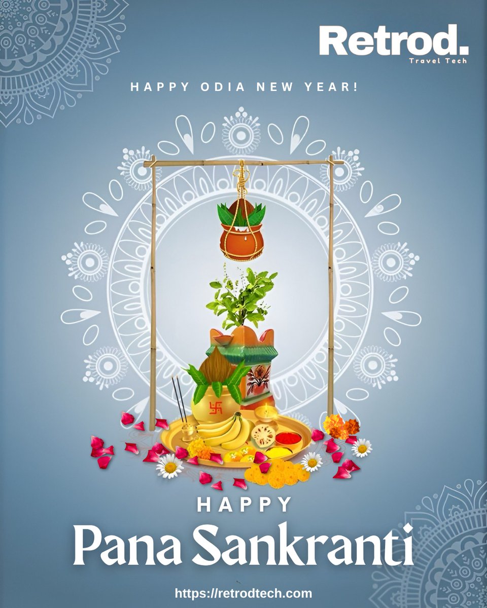 retrodtech's tweet photo. "Celebrate the spirit of Pana Sankranti in a refreshing retro vibe 🌿✨
Welcome the Odia New Year with traditional flavors, joyful moments, and a celebration filled with warmth and togetherness. 

🌐https://t.co/bda2qG2ZiV 
📞 8118 031 833

#PanaSankranti #OdiaNewYear #RetroVibes https://t.co/piYArenuTS