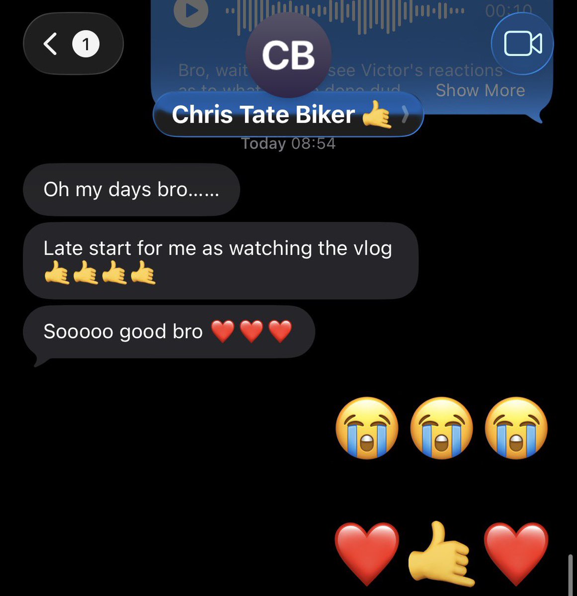 Syndicate's tweet image. It feels like a fever dream waking up to texts like this 😭❤️