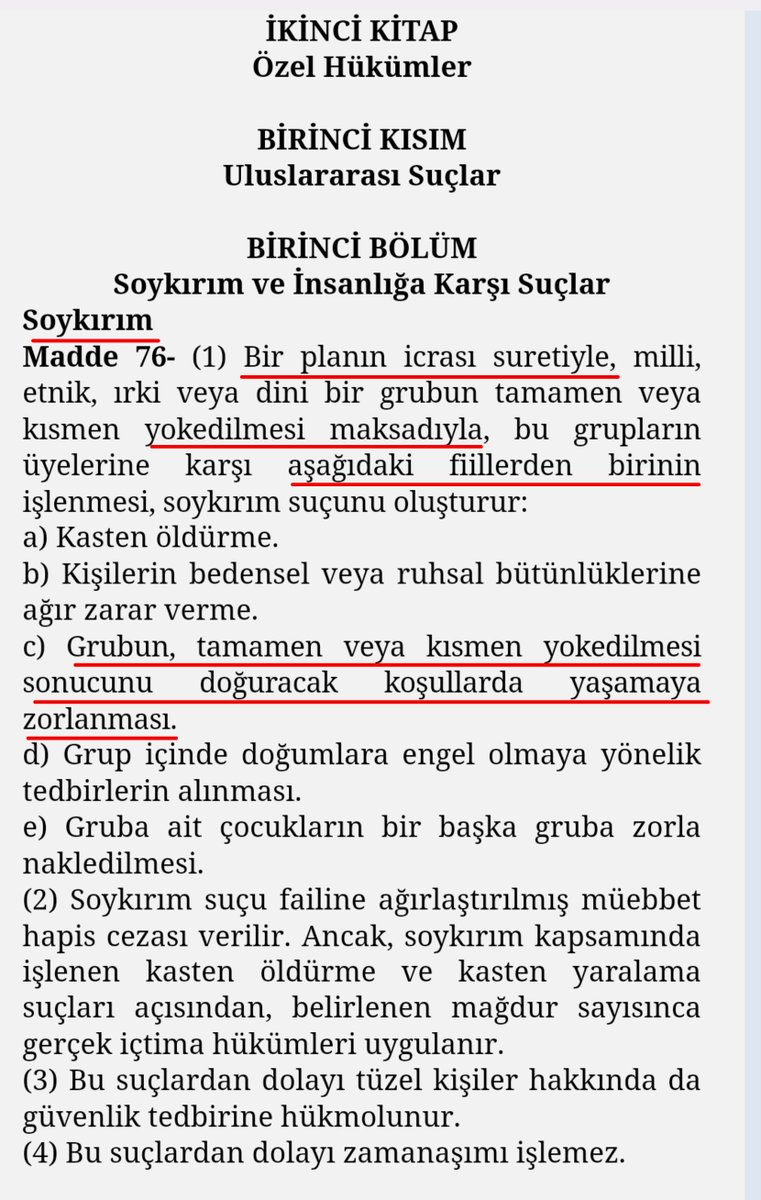 HDemirtasTR's tweet photo. @sevincozarslan Soykırım suçunun yaşam koşullarını yaşanmaz hale getirme unsuru...

ARE #HasanBalcı

https://t.co/SA1CRP3jjv https://t.co/7IKpPvRLIQ
