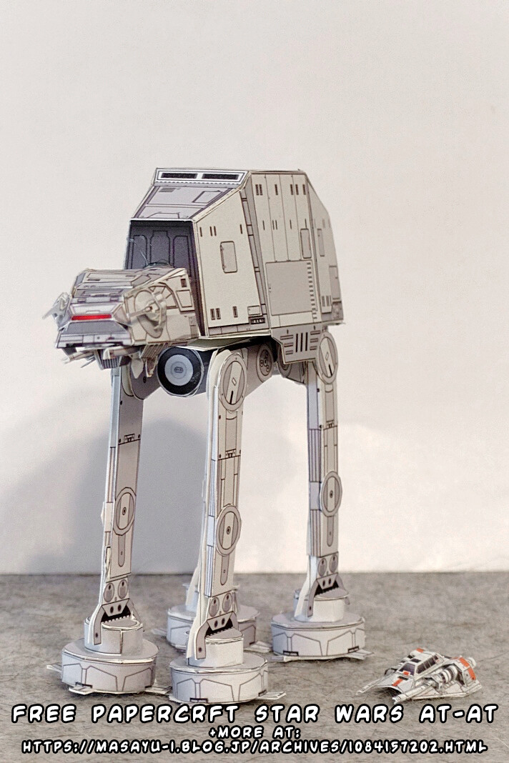 ninjatoespaper's tweet photo. Visit my blog to find Masayu-i's site to download his new free #papercraft @starwars AT-AT (and lots more! 😀) to recreate the @starwars Hoth scene:
https://t.co/LHl1C4WHli

#ペーパークラフト #pepakura #printable #bouwplaat #bastelbogen #recortable https://t.co/dJFZO3r2ta