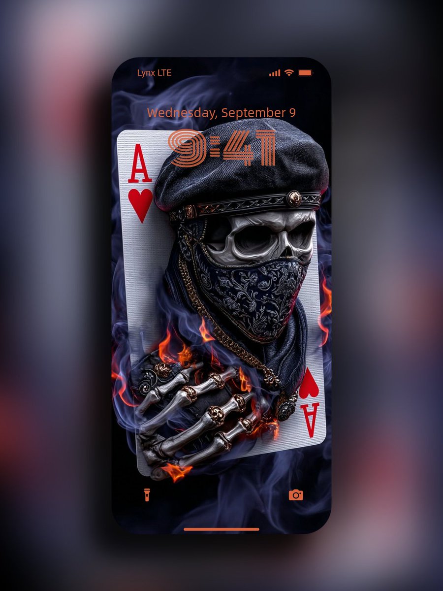 lynxchizzy's tweet image. New wallpaper 🔥 
#Joker #skull