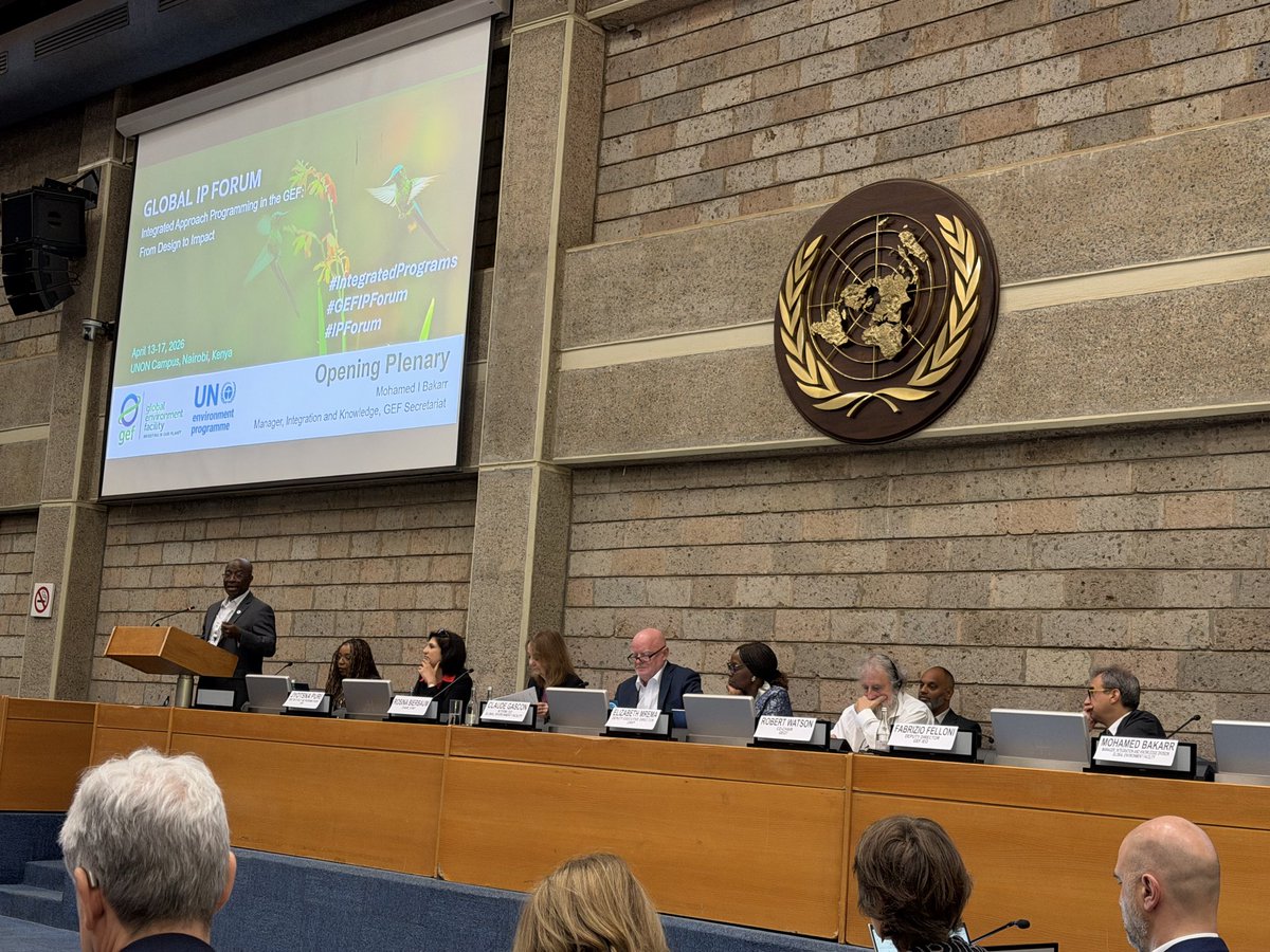 nadim_amal's tweet photo. Launch of the Global Forum for the @theGEF Integrated Programs in Nairobi, a key moment to scale up solutions and partnerships for achieving transformative impacts. @PNUDMaroc #ClimateAction #NaturePositive #GlobalBiodiversityFramework #integratedPrograms https://t.co/ucsZgNnenT