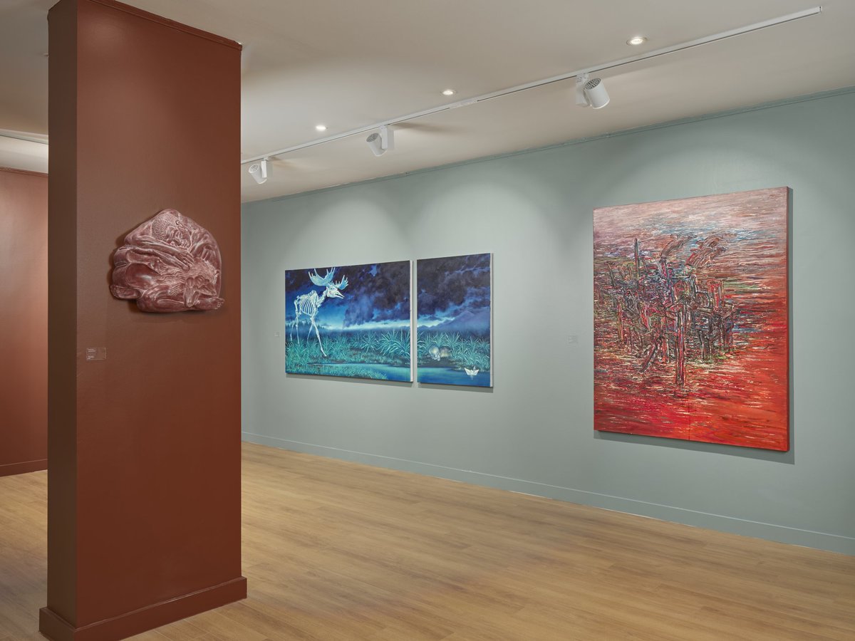 evinart's tweet photo. An Enduring Journey: 30 Years of EVİN is on view through May 16 🌌 https://t.co/VFYp7esn0k