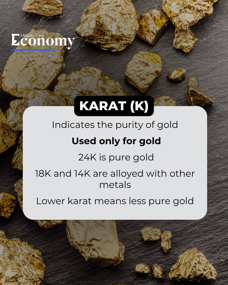 Economy_ME's tweet image. Carat or karat, they may sound the same, but they measure very different things.

Swipe to learn more.

#Gold #Diamond #gemstones