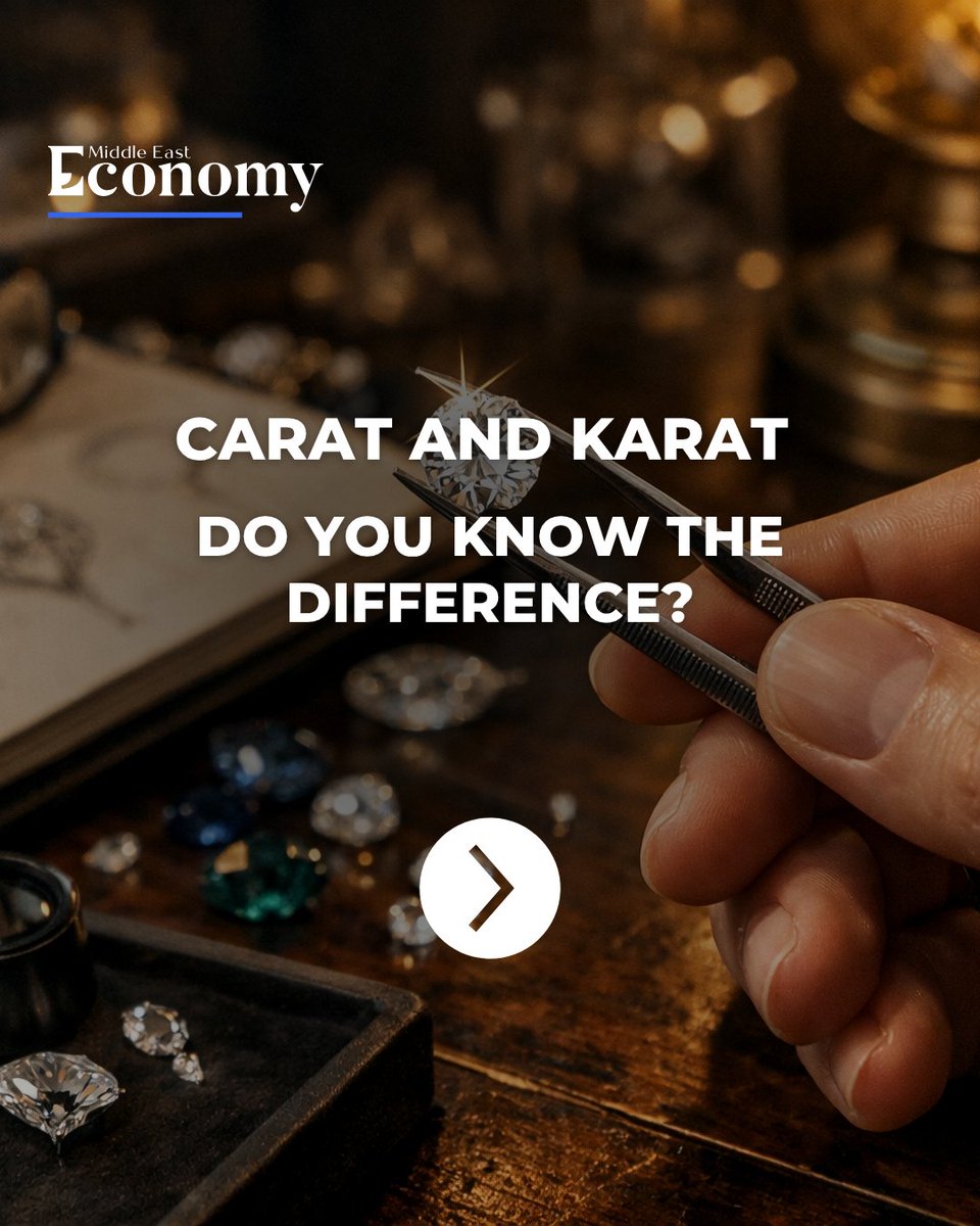 Economy_ME's tweet image. Carat or karat, they may sound the same, but they measure very different things.

Swipe to learn more.

#Gold #Diamond #gemstones