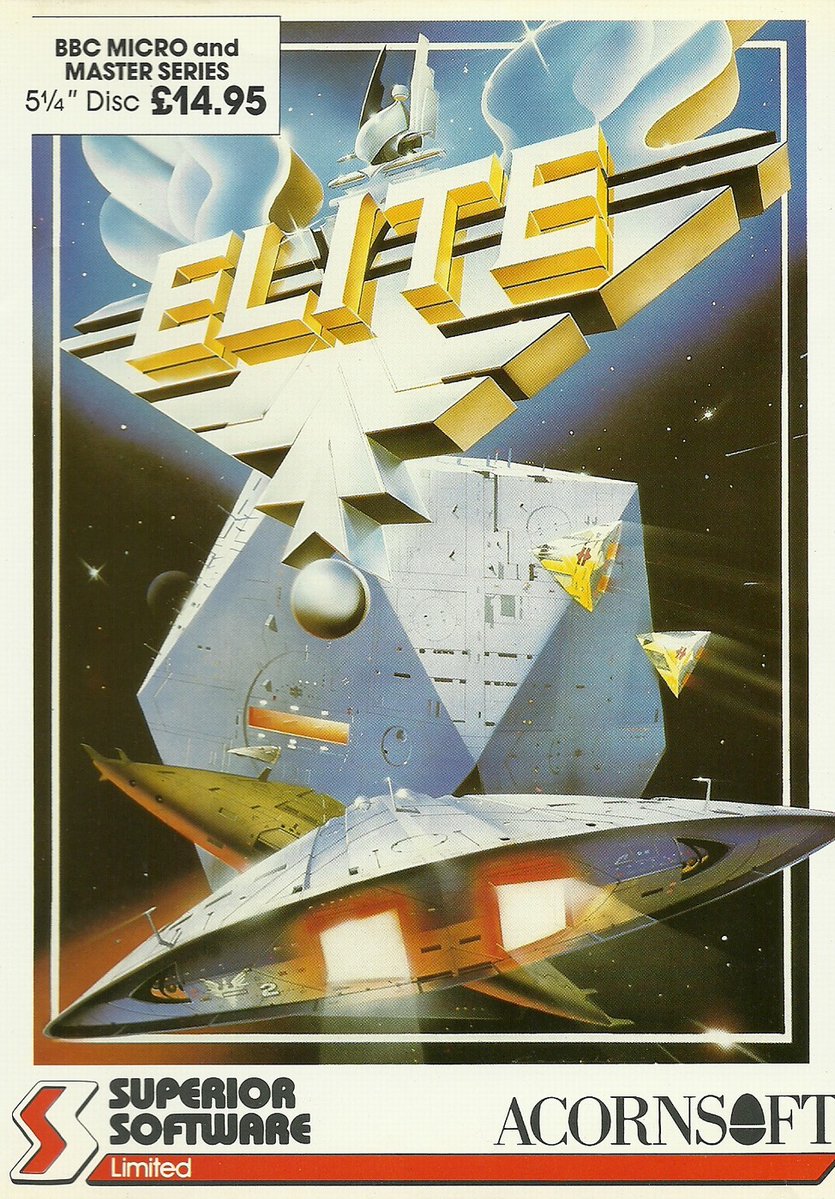 FrontierAstro's tweet image. In 1986, Superior Software acquired the rights to selected Acornsoft products. The following year they released re-branded versions of #Elite but due to the design of the new game boxes, the Dark Wheel novella and ships poster were not included.