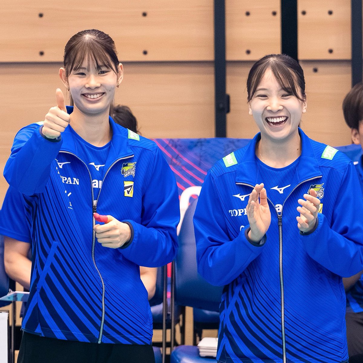 始球式でナイスサーブ👍 試合前にリラックスタイム🌟 #北窓絢音 選手