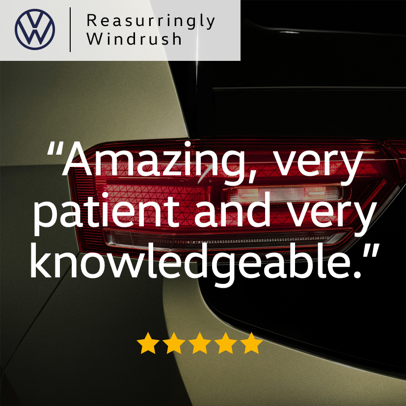 WindrushVW's tweet image. Windrush Wows! Real feedback from our valued customers... 👍 ⭐️

#HappyCustomers #CustomerExperience #CustomerSatisfaction #VW #Volkswagen