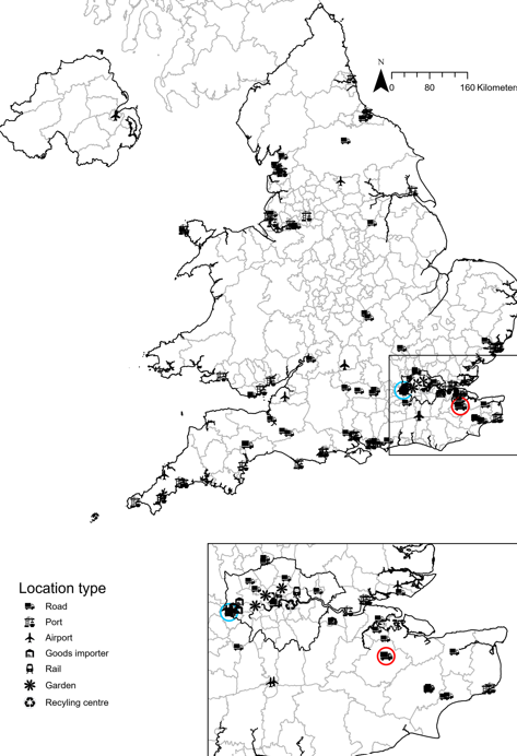 BiogentsAG's tweet image. 🦟 Invasive #MosquitoSurveillance in the UK (2020–2024) detected #Aedes aegypti eggs for the first time &amp;amp; continued findings of Ae. albopictus, highlighting the need for enhanced monitoring at transport hubs &amp;amp; entry points to reduce establishment risks.
📄 hubs.li/Q03ZbxKm0