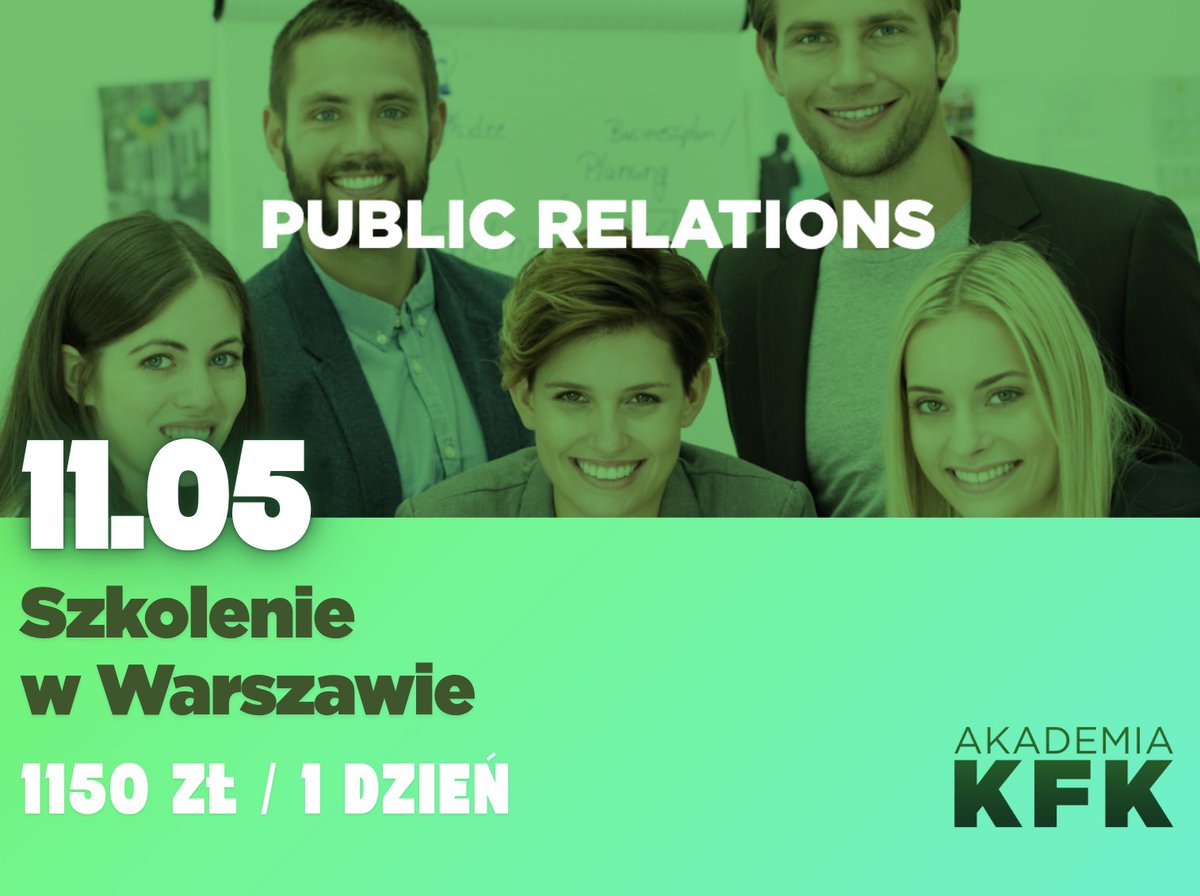 AkademiaKFK's tweet photo. Zapraszamy na szkolenie: Nowoczesny PR Manager – Public Relations
Gdzie i kiedy? Warszawa, 6 marca
Link do szkolenia: https://t.co/ymUM6rI92g  
Zobacz więcej szkoleń na stronie: https://t.co/BnSU07DUvL
#szkoleniewarszawa #PRmanager #PublicRelations https://t.co/p9WE7IUonz