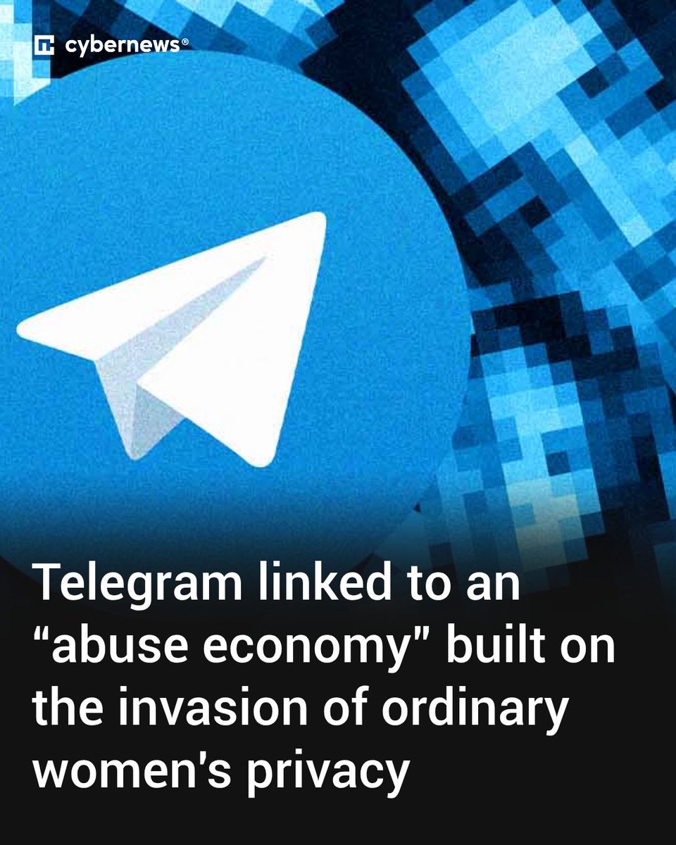 Cybernews's tweet image. Telegram groups are sharing and profiting from nonconsensual images. Learn more: cnews.link/telegram-abuse…

#Telegram
