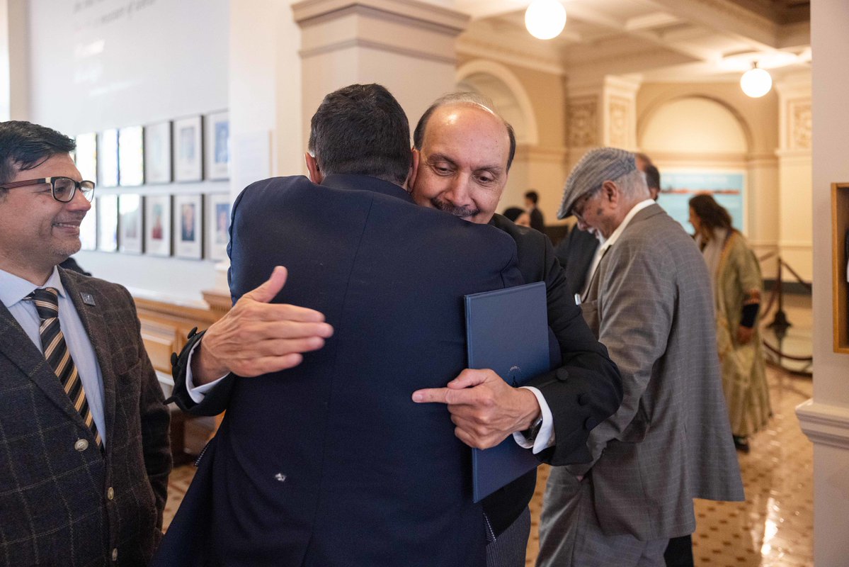 BCLegSpeaker's tweet image. #EidMubarak from all of us @BCLegislature. We celebrated a little late this year because the Legislature was not in session on March 19th, #EidAlFitr. It was my honour to host this event over lunch hour today with @Dave_Eby, @TrevHal, @JeremyValeriote and @amnashahbc. Thank you