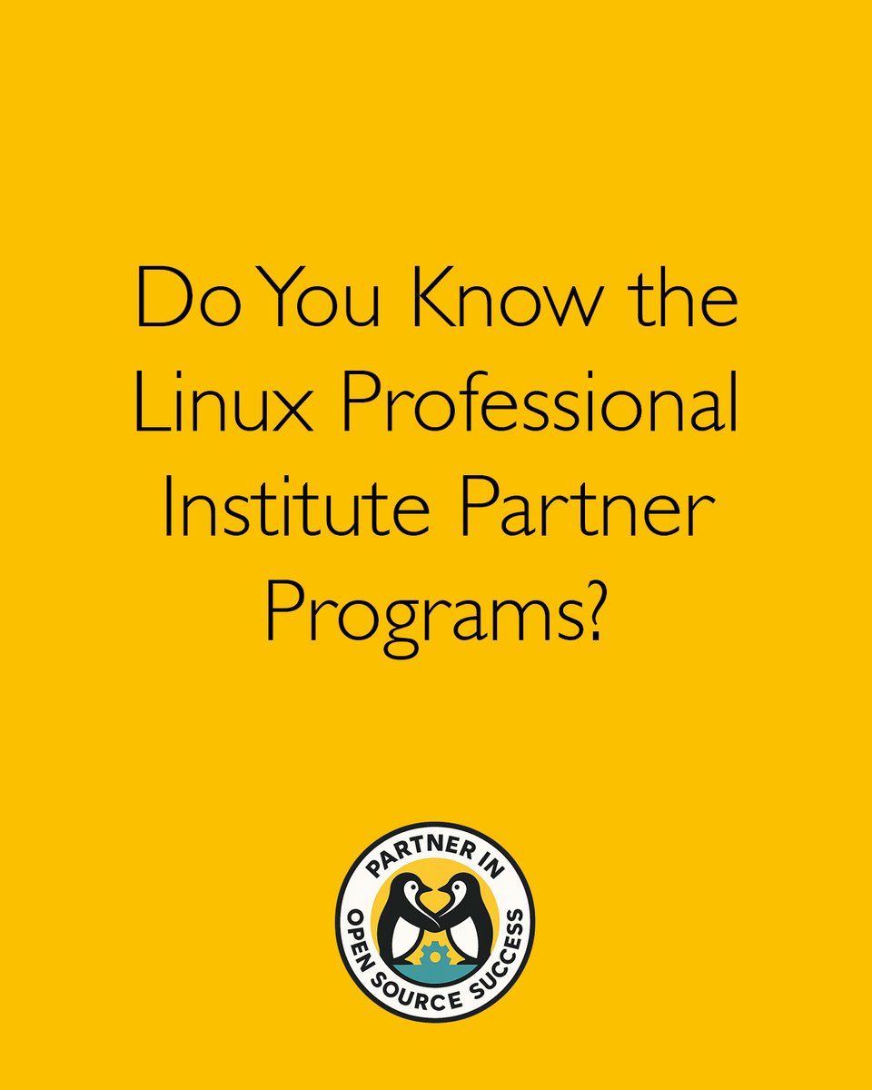 Linux Professional Institute South East Asia tweet media