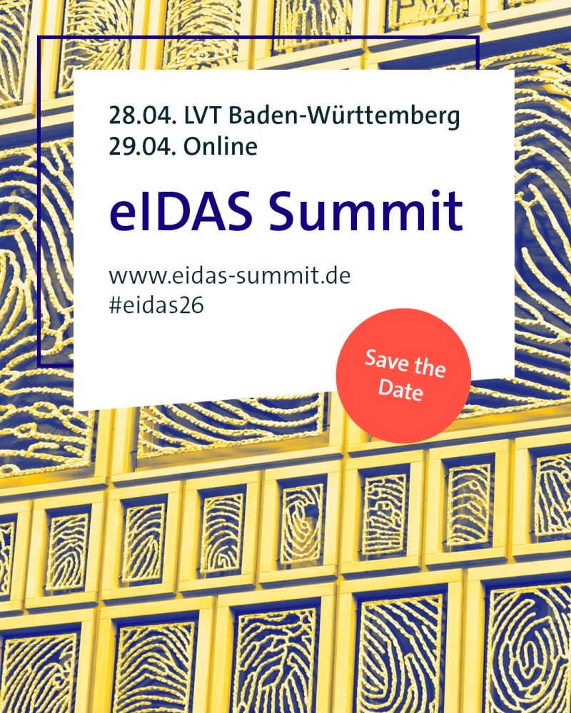 SmartCountryCon's tweet image. Schon vor der #SCCON26 in die digitalen Identitäten von morgen eintauchen? 🪪 Der eIDAS Summit 2026 bringt Verwaltung, Politik und Wirtschaft zusammen, um über die aktuellen Neuerungen rund um #EUDI-Wallet und #eIDAS 2.0 zu diskutieren.

Mehr erfahren ➡️ eidas-summit.de/de