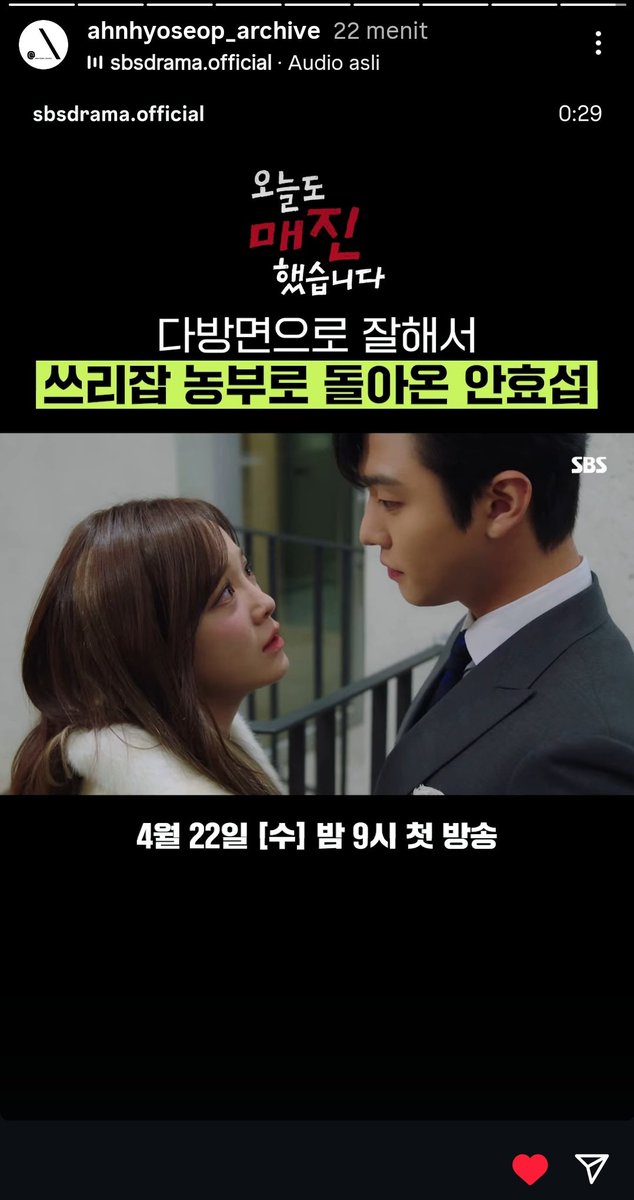 ahnhyoseop_archive 🫣🤭
Tae Moo &amp; Hari's story still goes on 😍🥰