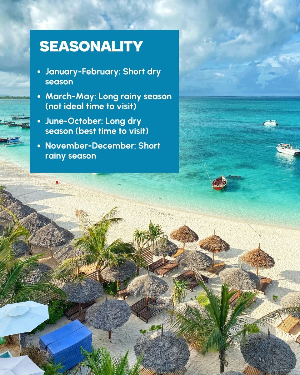 jacks_flights's tweet image. Zanzibar is a set of islands in Tanzania, located just off the coast of Dar es Salaam 🌍

Wanna learn more? Click the link below to read our full Zanzibar guide 🐬brnw.ch/21x1zDC

#zanzibar #tanzania #traveltips #zanzibarguide #cheapflights