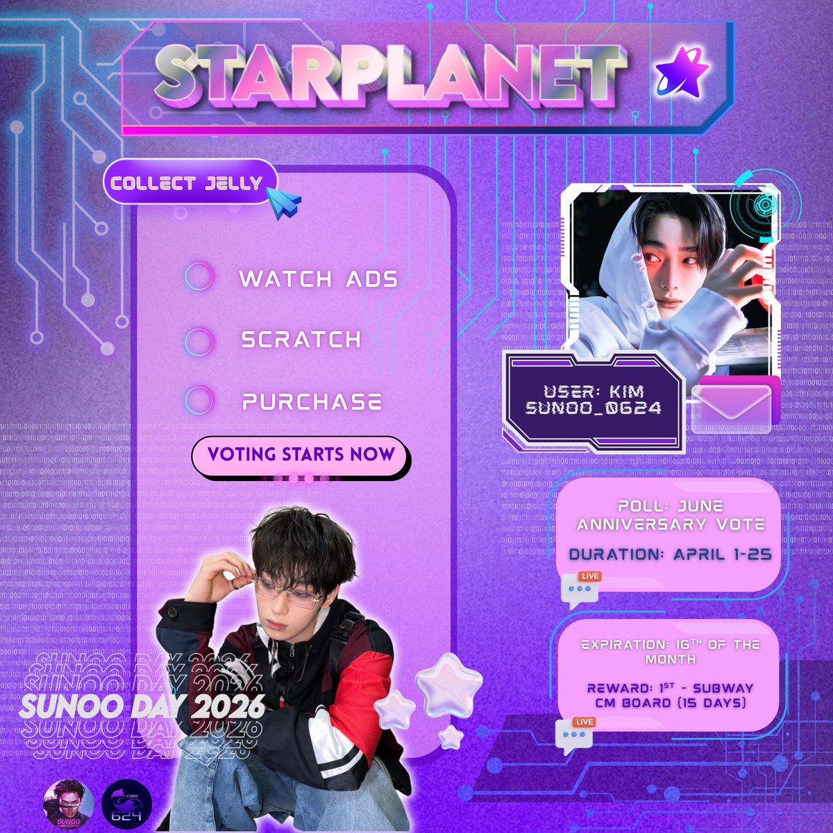 SUNOO DIARIES INTL FAN BASE tweet media