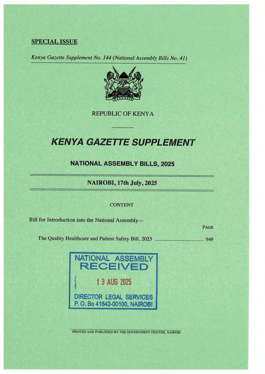 So there’s a healthcare bill in Parliament by Kimani Ichung’wah, currently at Second Reading

And if you care about your taxes, you should be paying attention.

In fact, I warned about this last week, that a lot of these bills in Parliament aren’t really about solving problems