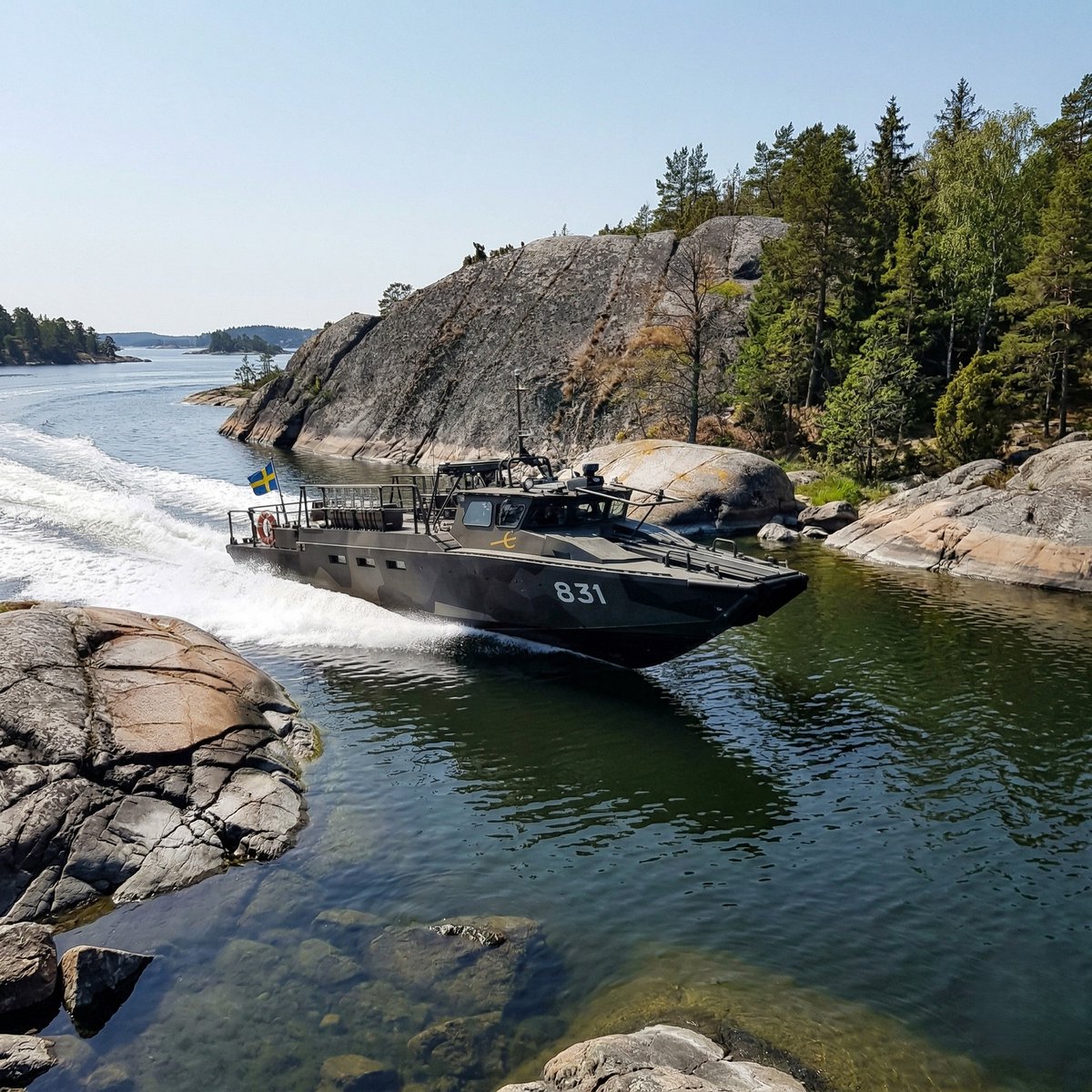 Stridsbåt 90 appreciation post.

Drivers are trained at driving at full speeds through the Swedish archipelagoes, even with radar only. Training is performed by covering the windows.

Devised as a means of fire support and transport of coastal rangers, eventually broadened use.