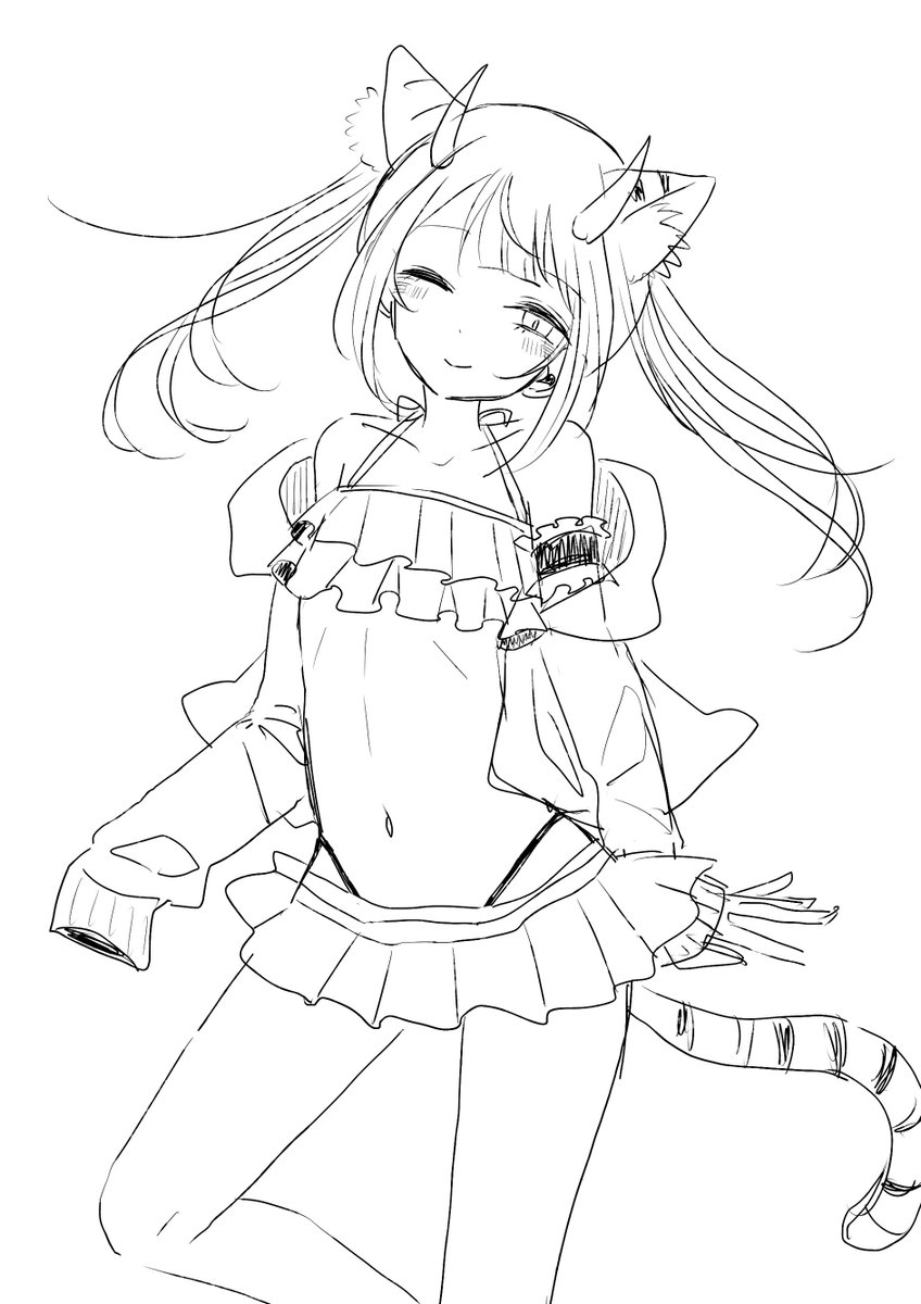 水着乃依くん妄想wip
#超かぐや姫 