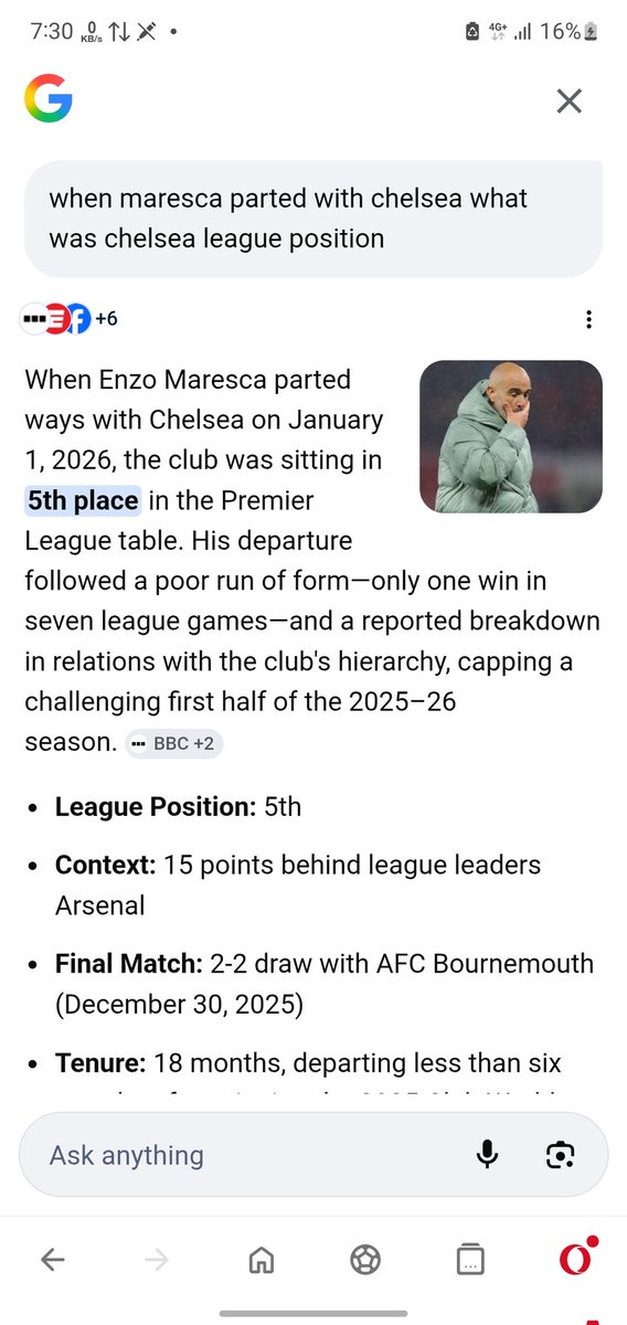 twizz4u's tweet photo. @Essienblaze @MobyChe No there was no guarantee, chelsea was 5th position when in left and he had one win in his previous 7 league games https://t.co/nHOOHNLDq8