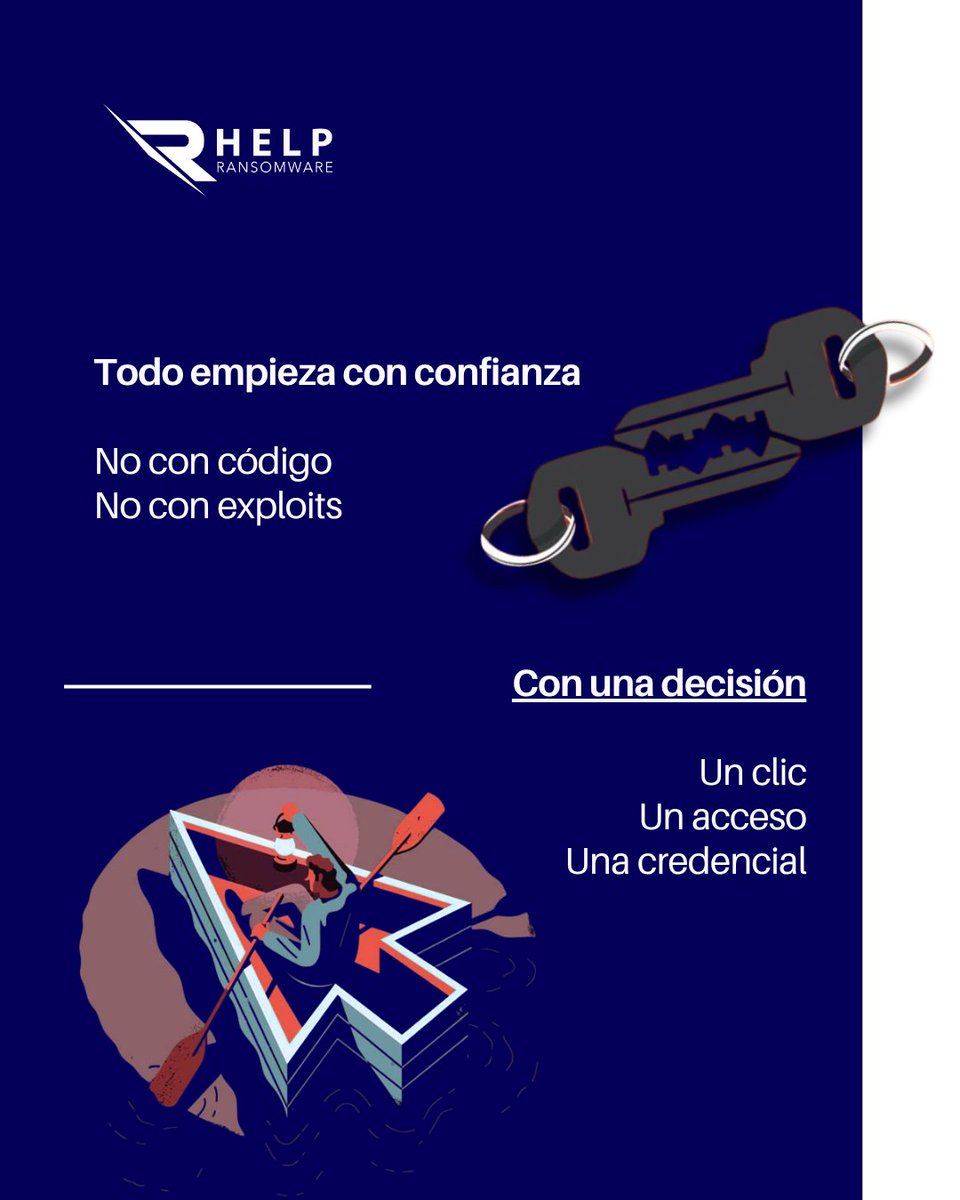 HRansomware's tweet photo. Cuando una empresa detecta el cifrado, el ataque ya ha terminado.
Comprender esto permite cambiar el enfoque: pasar de reaccionar tarde a detectar señales cuando aún hay margen de actuación.

https://t.co/pBNgMe3AwE 

#Ransomware #Ciberseguridad #Phishing  #HELPRANSOMWARE https://t.co/NO5ECNKVvW