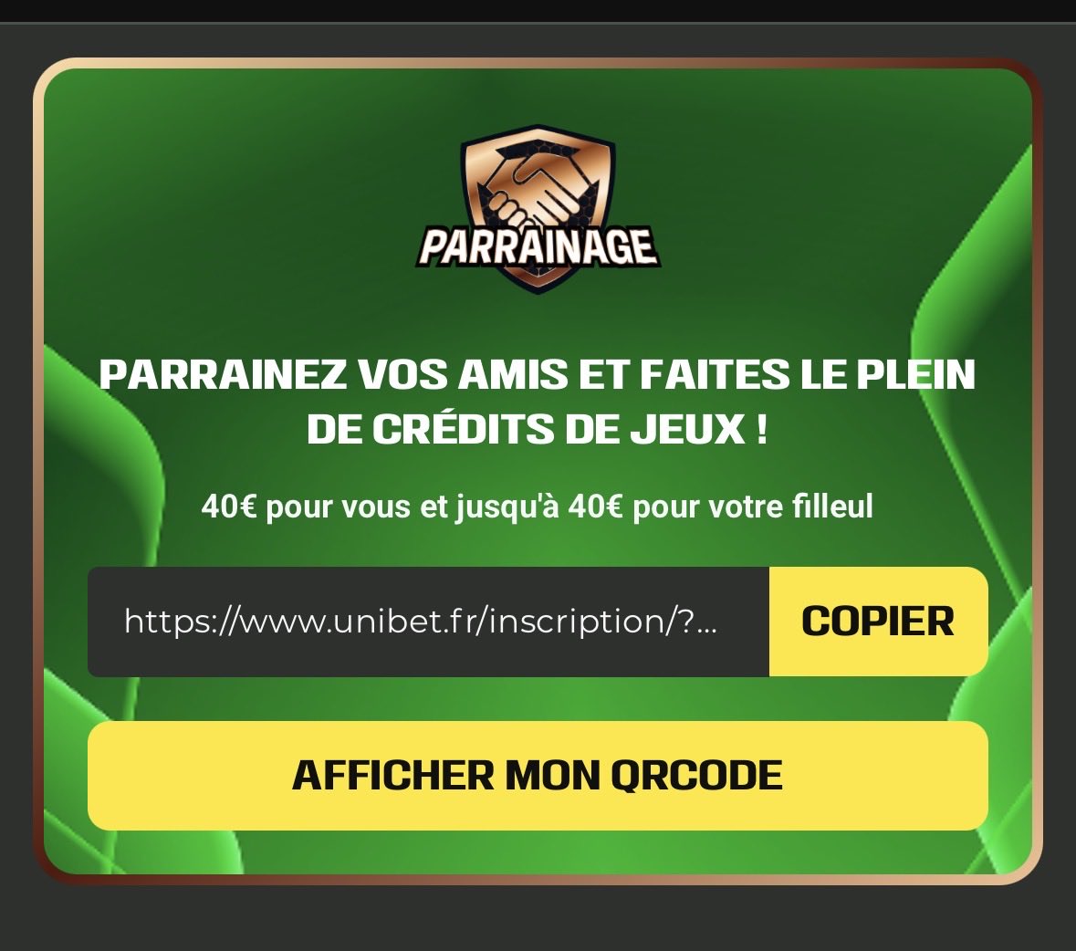 Tim28438's tweet photo. 40€ à prendre sur unibet pour la ldc ceux qui l’ont pas : https://t.co/JeCEt0is1n https://t.co/6xCjbGVLrh